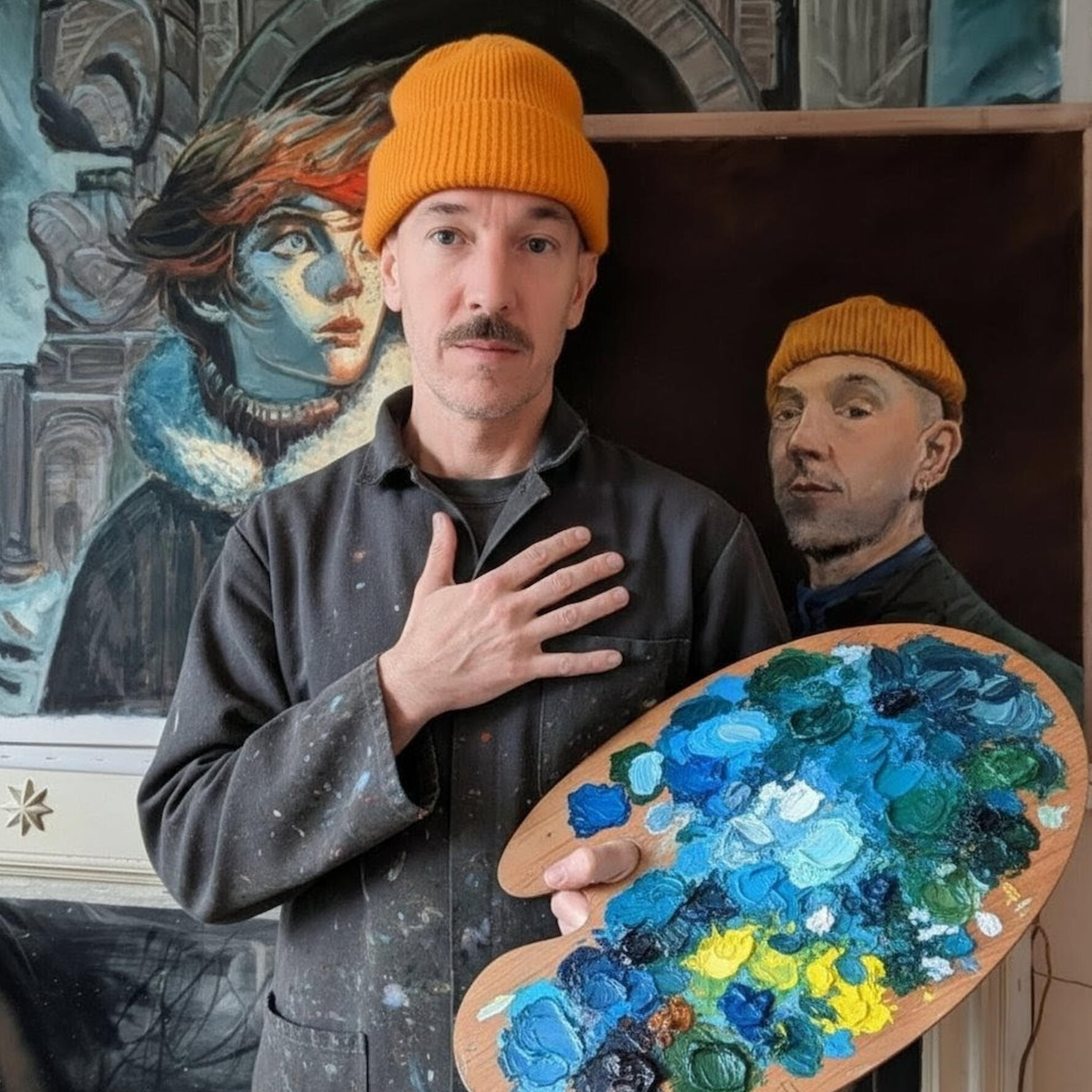 Christopher Collins in his studio